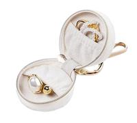 Travel Ring Holder - da viaggio con chiusura a cerniera portatile per ragazze donne e sport Backpac Uso e funzione anti-goccia, Offering Peace of Mindk Gym Car, bianco, Se référer au