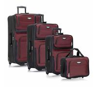 Travel Select Amsterdam Expandable Softside Rolling Upright Luggage, Lightweight, 2 Wheels, Set Bagagli Unisex-Adulto, Borgogna, Taglia Unica
