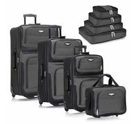 Travel Select Amsterdam - Trolley verticale espandibile, grigio, 8-Piece Set, Set da 2 pezzi