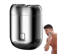 Travel Shaver - Electric Shavers Men | Mens Electric Shavers | Double-Head Motor Electric Shaver Pocket Size Rotary Electrical Shaver Waterproof Face Storm Shaver For Wet And Dry Use