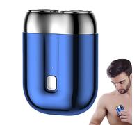 Travel Shavers for Men | 2024 Double-Head Motor Electric Shaver for Pocket Size Convenience | Waterproof Rotary Shaver for Wet and Dry Use, Rechargeable Face Storm Shaver for On-the- Grooming
