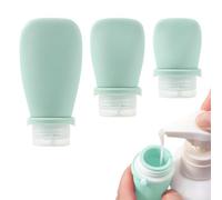 Travel Size Bottles, 3 pezzi Refillable Silicone Cosmetic Accessories, Leak Proof Refillable Squeeze Containers Set, Empty For Shampoo Hair Conditioner Soap Bath Shower Gel Body Lotion