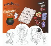 TRAVEL SIZE Chocolate Darlings- Halloween SZN: A Self-Care Melanated Spooky Season Fantasy Colouring Book for adults and teens