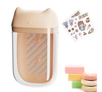 Travel Soap Case, Compact Draining Dish with Lid, 4.63x2.69x1.85 Inches Portable Storage Box with Sturdy Build, Soap Holder, Shampoo Bar Container Secure Design for Camping and Bathroom Use