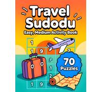 Travel Sudoku Easy & Medium - Large Print Brain Puzzles: 70 Travel Edition Sudoku Puzzle Game Book for Adults and Seniors: Medium Road-Trip Grids, Big ... Screen-Free Brain Puzzle Activity for Travel