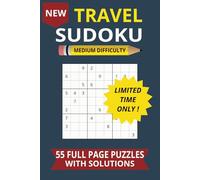 Travel Sudoku: Puzzle Book For Adults Teens and Seniors