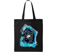 Travel The World Bora Island from Space - Borsa da trasporto in cotone naturale, ecologica, colore nero, taglia unica, Nero , taglia unica