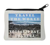 Travel The World Volcanic Bay, Tortuga - Portamonete in neoprene, 10 x 11 cm, colore: Bianco, bianco, Taglia unica