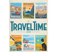 Travel Time Plakate-Kalender 2026 | Hochwertiger Vintage-Kalender im großen Hochformat (50x66 cm) | Reise-Plakate im Retro-Stil