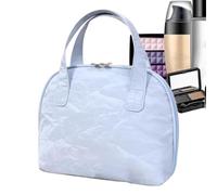 Travel Toiletry Bag, Cosmetic Storage Pouch, 9,45 x 3,94 in Shell-Shape Organizer, Large-Capacity Design, portatile autentico Purse for Vacation, Beach, Home, Bathroom Use, blu, Se référer au
