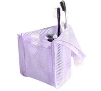 Travel Toiletry Bag, Foldable Hangable Organizer Pouch, Upright Makeup & Cosmetic Storage Case, Portable Travel Essentials Organizer for Soap, Lozione, Toothbrush, Tooth, viola, Se référer au