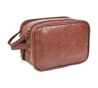 Travel Toiletry Bag For Men, Large Pu-Leather Wash Bag Shaving Dopp Kit, Men Grooming Travel Kit, Toiletries Organizer Bag Portable Travel Wash Bag Waterproof Shaving Bag SuitableFor Men