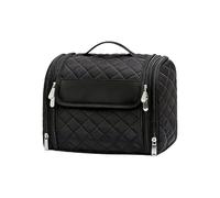 Travel Toiletry Bags - Hangable Makeup Organizer with Zipper, Large Capacity Storage, Multiple Compartments, Travel Accessories for Cosmetics, Skincare, Business Trips, Carry-On Luggage and Gym Use