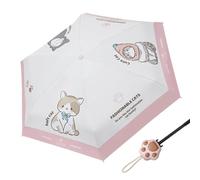 Travel Umbrella - 6 Rib Windproof Mini Umbrella With Cat Claw Handle