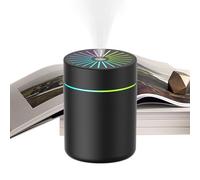 Travel Umidifier, Desktop Umidifier, 2,64 x 2,64 x 3,74 Inches Size 0,5 l Auto-Off Diffuser Purificare, Small Filter Cool Mist for Hotel, Nursery, Travelers, White or Black