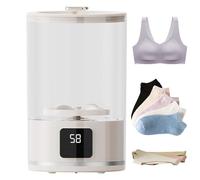 Travel Washing Machine, Portable Tiny Washer, 3-Mode LED Display, 7.87x4.33x5.12 inches, Compact Home Appliance, Laundry Cleaning Tool, Ideal for Underwear, Socks, Pants, Apartment