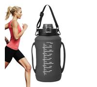 Travel Water Bottle Foldable, Silicone Foldable Bottle for Traveling, 1.8L Reusable Hydration Cup with Double Handle for Cyclists Travelers Runners Kids Adults Father