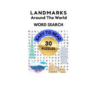 Travel Word Search Puzzle Book for Adults, Teens & Seniors:: Landmarks Around The World, Gift for Travel Lovers