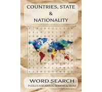 Travel Word Search Puzzle Book: Word Searches With Easy To Read Print About Countries and States | 6x9 inches, 110 pages| 50+ puzzles... Gifts For Vacation, Holidays and Free Time