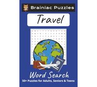 Travel Word Search Puzzle Book: Word Searches with Easy to Read Print about Travel, Travelling, Trips, Exploration and More | 6x9 inches, 110 pages | ... Gift for Vacations, Holidays and Free Time