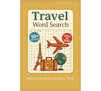 Travel Word Search: Word Searches with Easy to Read Print about Traveling, destinations, and adventure | 6x9 inches, 110 pages | 50+ puzzles... Perfect for traveling, gifts, and vacation!