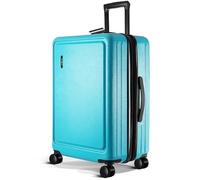 TRAVELARIM Non espandibile, Verde acqua, Medium 24-Inch Checked, Bagaglio da 24 pollici