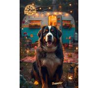 Traveler: Canine Campers Club Journal: A Bernese Mountain Dog Camping Travel Notebook with Lined Pages for RV Lovers, Caravan Trailer Adventurers, and Road Trip Journaling