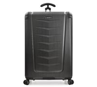 Traveler’s Choice Silverwood Polycarbonate Hardside Expandable Spinner Luggage Case - Brush Metal-Inch)