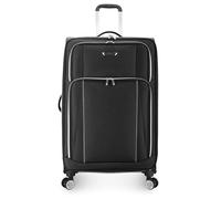 Traveler's Choice Lares Softside - Valigia espandibile con ruote girevoli, Nero, Checked 31-Inch, Lares Softside Bagaglio Espandibile Con Ruote Spinner