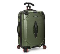 Traveler's Choice Maxporter Ii - Valigia rigida da 55,9 cm, Verde scuro, 22" Carry-On Luggage, Maxporter II - Valigia rigida in policarbonato con ruote girevoli