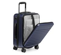 Traveler's Choice Mykel - Valigia a mano rigida in policarbonato con tasca frontale e manico ergonomico, Marina Militare, Carry-On 22-Inch, Mykel - Valigia a mano rigida in policarbonato con tasca
