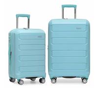 Traveler's Choice Pagosa - Bagaglio girevole espandibile con guscio rigido indistruttibile, Azzurro (Blu) - TC09157B22