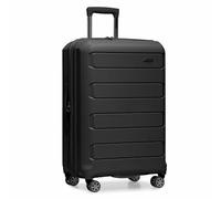 Traveler's Choice Pagosa - Spinner bagagli espandibili a guscio rigido indistruttibile, nero, Carry-on 22-Inch, Pagosa - Spinner bagagli espandibili a guscio rigido indistruttibile