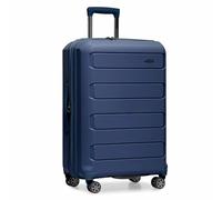 Traveler's Choice Pagosa - Valigia trolley espandibile e rigida, indistruttibile, Navy, Check-in Only