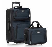 Traveler's Choice Travel SelectAmsterdam Valigia verticale espandibile, blu navy, set da 2 pezzi, Marina Militare, Taglia unica