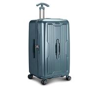 Traveler's Choice Valigia trolley rigida indistruttibile in policarbonato, Foglia di t, Checked 26-Inch, Valigia trolley rigida indistruttibile in policarbonato