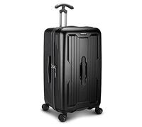 Traveler's Choice Valigia trolley rigida indistruttibile in policarbonato, Nero opaco, Checked 26-Inch, Ultimax Hardside Bagaglio Policarbonato Trolley Trolley