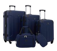 Travelers Club Chicago Hardside - Trolley espandibile con rotelle, colore Blu navy, 5 pezzi