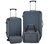 Travelers Club Midtown Hardside - Set di 4 valigie da viaggio, colore: Ardesia