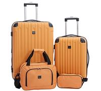 Travelers Club Midtown Hardside - Set di 4 valigie da viaggio, Butterscotch, 4-Piece Set, Midtown Hardside - Set di 4 valigie da viaggio