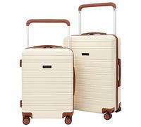Travelers Club - Set di 2 trolley Navigate, 50,8 cm, colore: Avorio