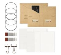Travelers Notebook Accessories - 2 Pieces Diary Bags with 4 Clips