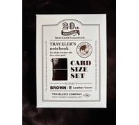 TRAVELERS Notebook Brown Limited Card Size 20th Anniversary Set