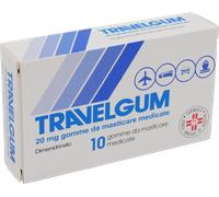 Travelgum 20 mg Dimenidrinato Antichinetosico, 10 Gomme da Masticare