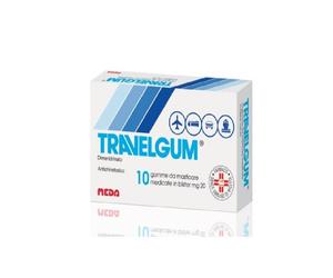 Travelgum 20 mg - Antichinetosico per malessere da viaggio - 10 gomme masticabili