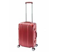 Travelhouse London, valigetta rigida in alluminio, con telaio in alluminio, diverse misure e colori, T1169, Colore: rosso, Handgepäck, Valigia