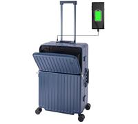 Travelhouse Roma T1976 - Trolley da viaggio, varie misure e colori, Blu, Mittlerer Koffer, valigetta