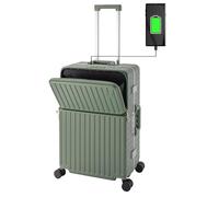 Travelhouse Roma T1976 - Trolley da viaggio, varie misure e colori, verde chiaro, Mittlerer Koffer, valigetta
