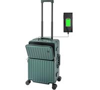 Travelhouse Roma T1976 - Trolley da viaggio, varie misure e colori, verde, Handgepäck, valigetta
