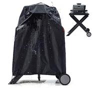 TRAVELIT Copertura impermeabile per barbecue Ninja Woodfire Outdoor Grill sul suo supporto, resistente alle intemperie, compatibile con Ninja Smoker Grill serie OG701 OG751 OG700, nero (solo